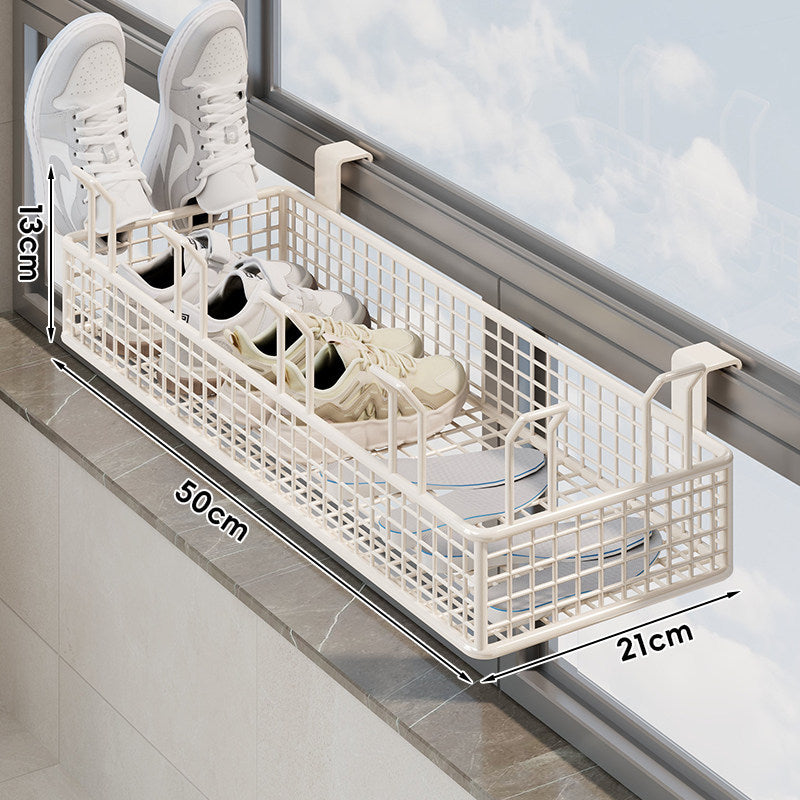 Over-Window Adjustable Mesh Shoe & Insole Drying Basket