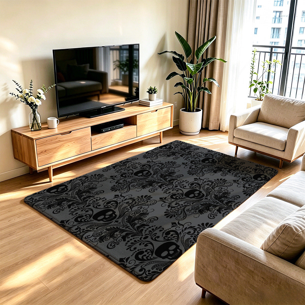 Artistic Skull Design Area Rug