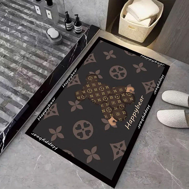 Relaxation-Themed Bathroom Mat for Home