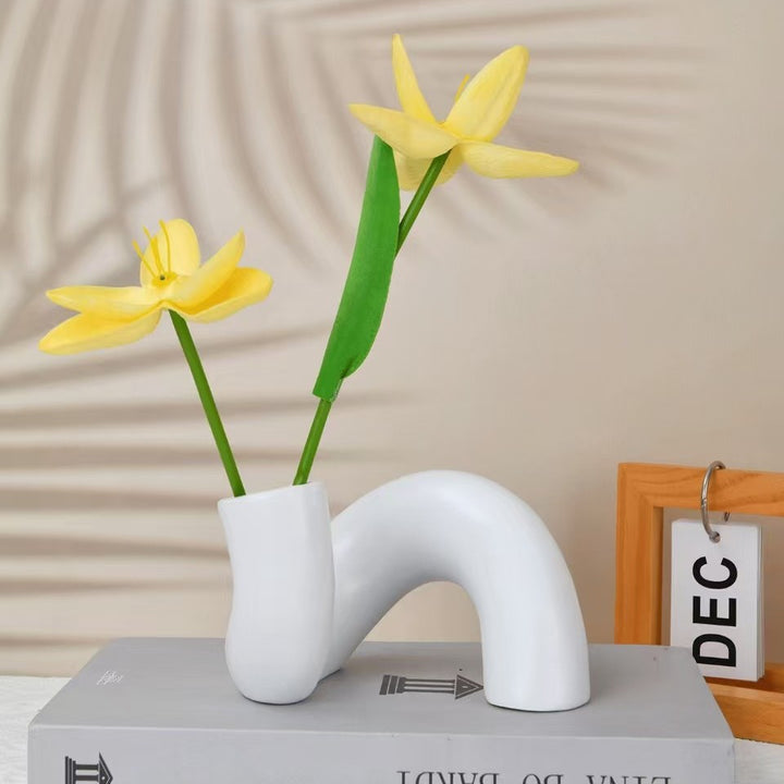 Modern Abstract Ceramic Candle Holder