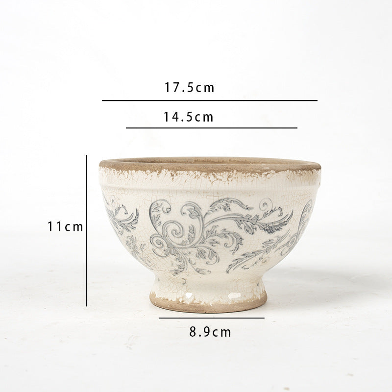 Floral Ceramic Planter