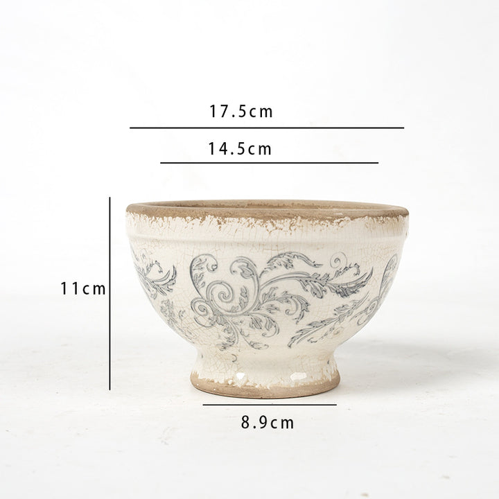 Floral Ceramic Planter