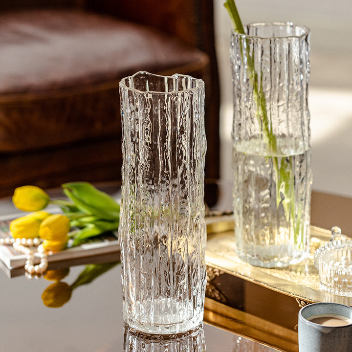 Artful Glass Vase in Modern Design