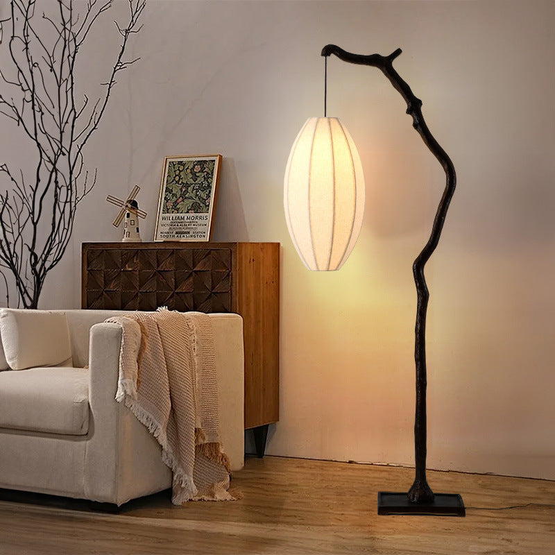 Artistic branch floor lamp