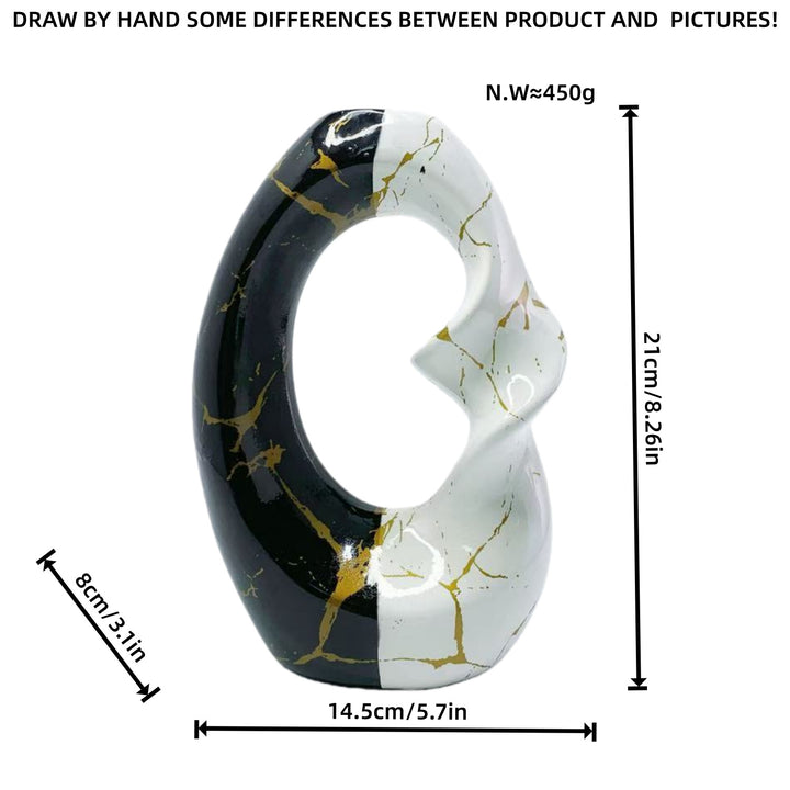 Modernist sculpture in abstract form