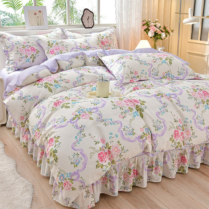 Floral Design Comforter Set