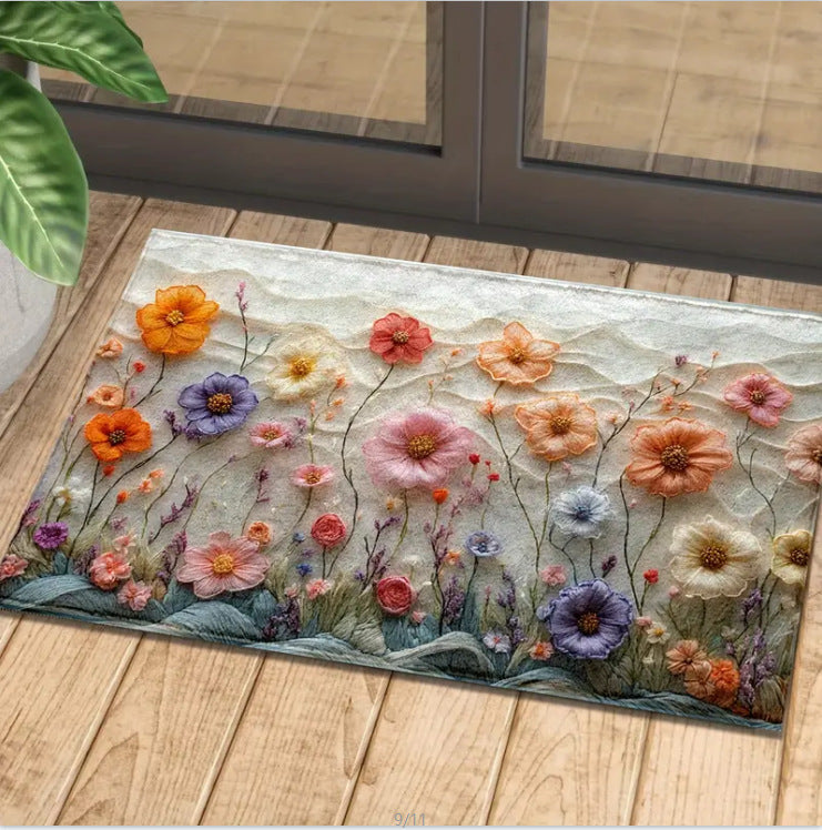 Decorative Floral Area Mat
