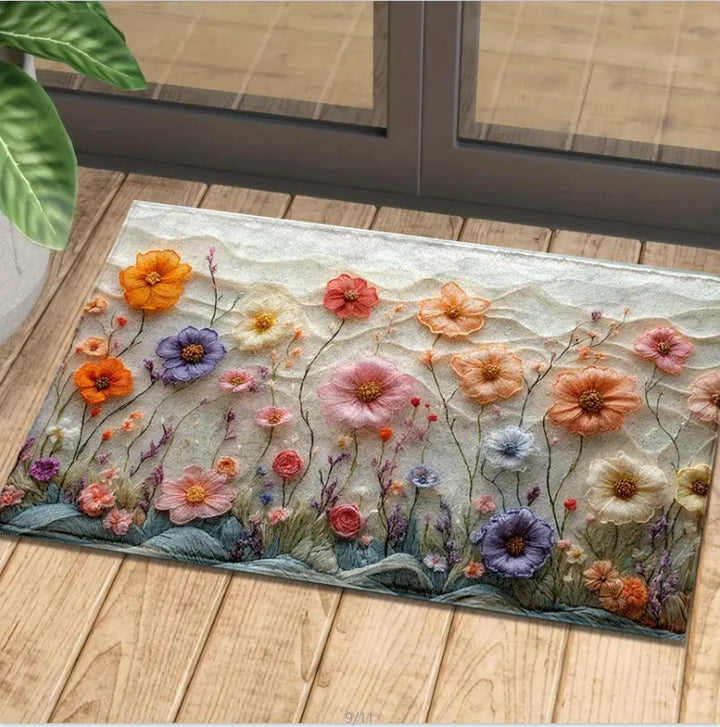Decorative Floral Area Mat