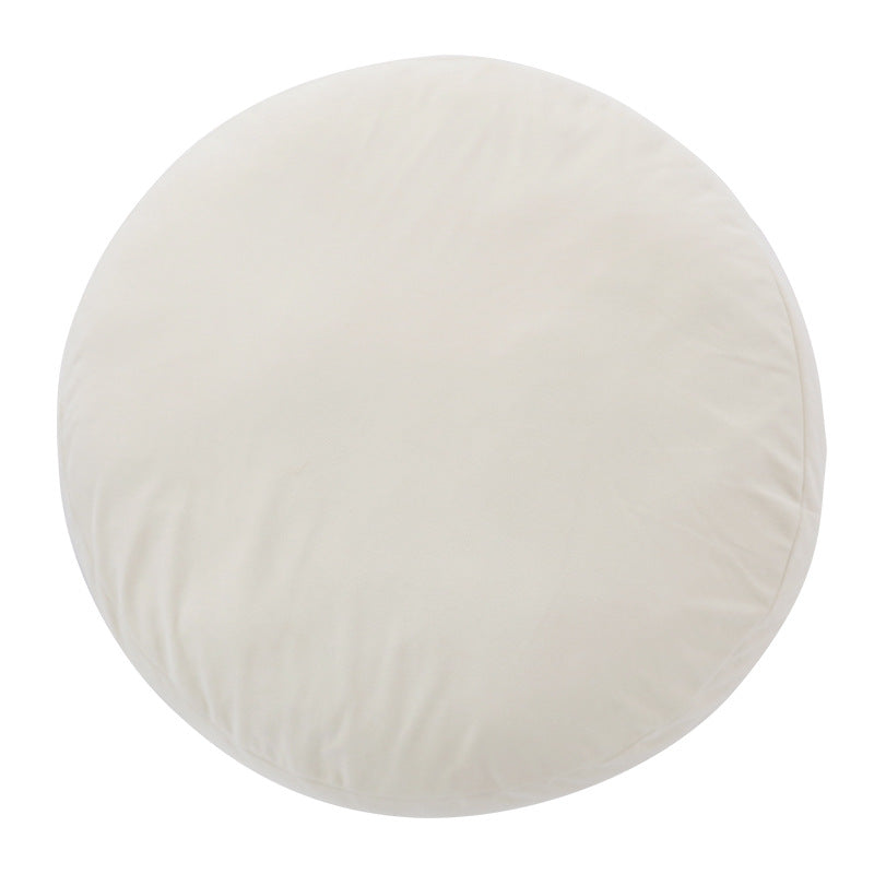 Floor cushion pouf with shape-stable filling and removable cover