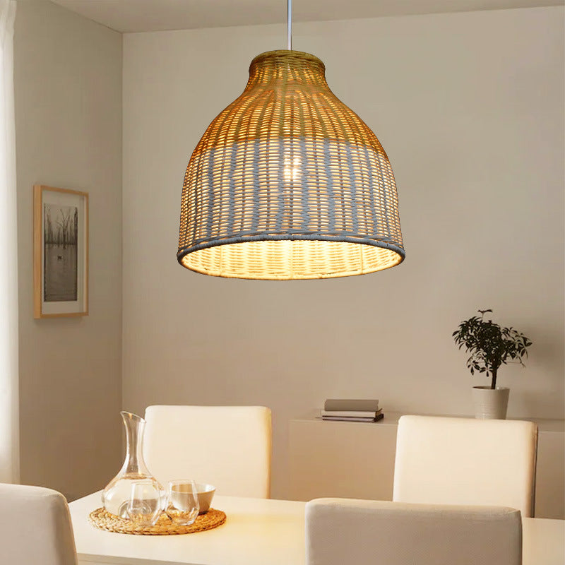 Woven Pendant Light Fixture
