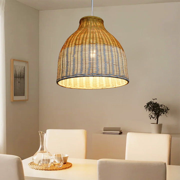 Woven Pendant Light Fixture