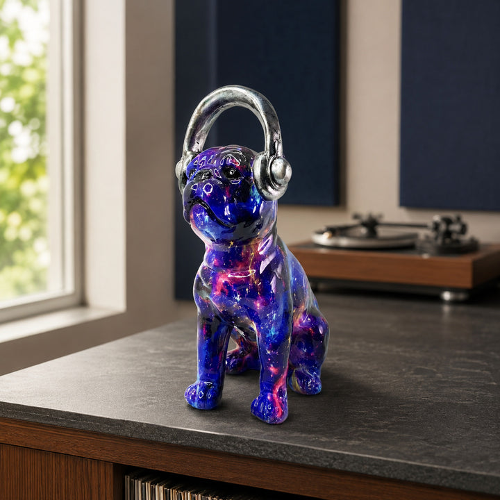 Colorful decorative figure of a dog in modern design