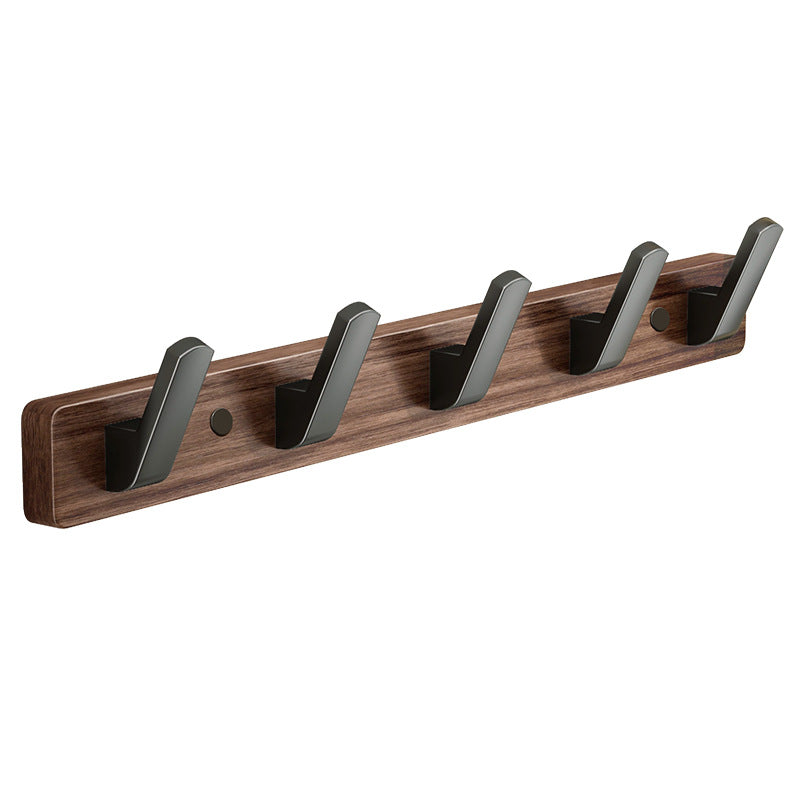 Door-mounted coat and accessory holder