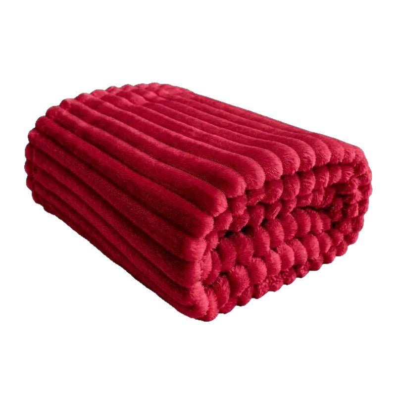 Textured Fleece Throw Blanket