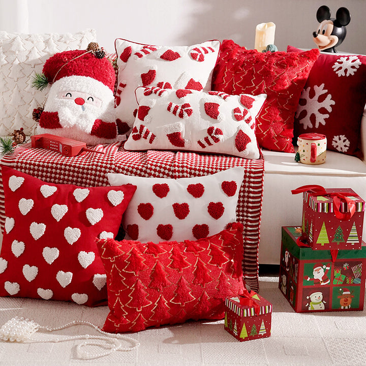 Decorative Christmas Themed Lumbar Pillow