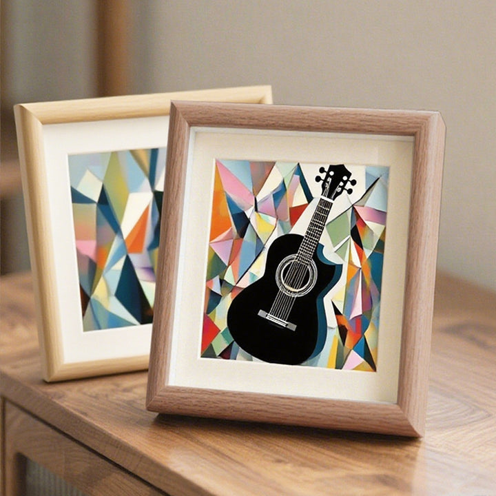 Geometric Guitar Art Frame