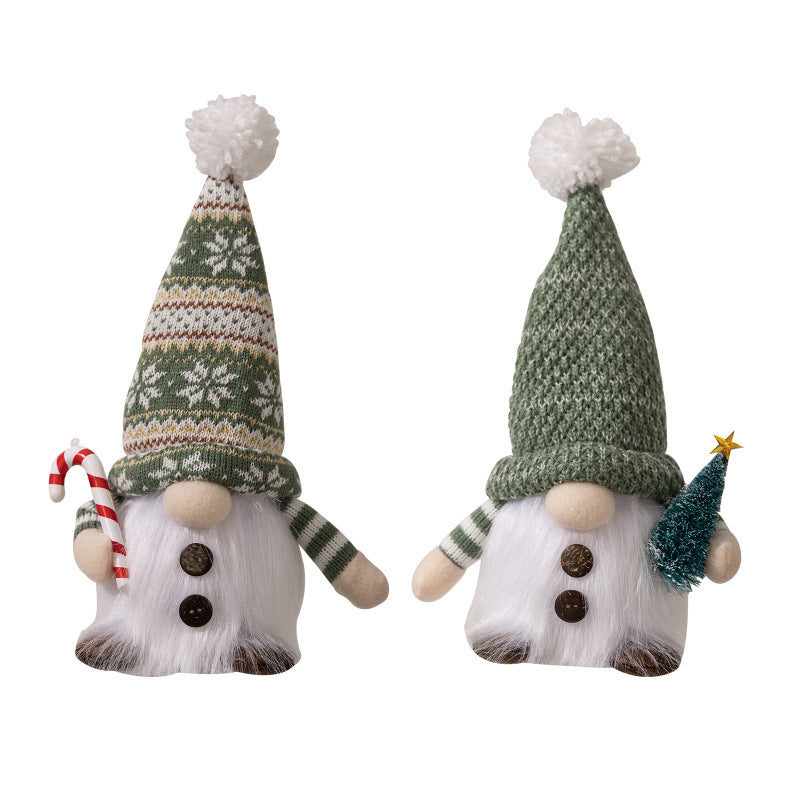 Decorative Christmas gnome with luminous details