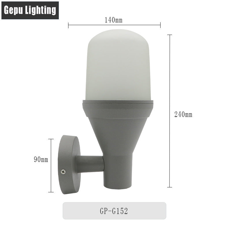 Decorative outdoor wall light fixture