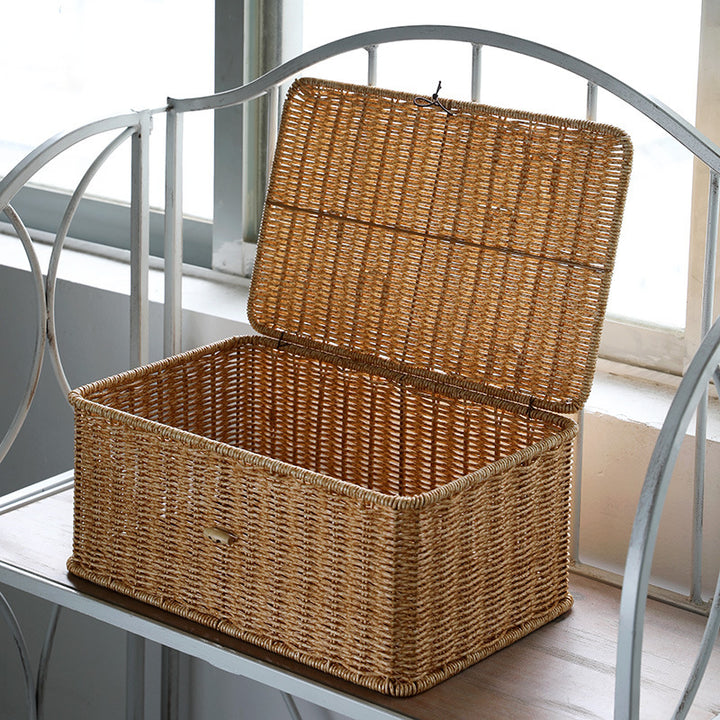 Handcrafted Basket Storage Chest