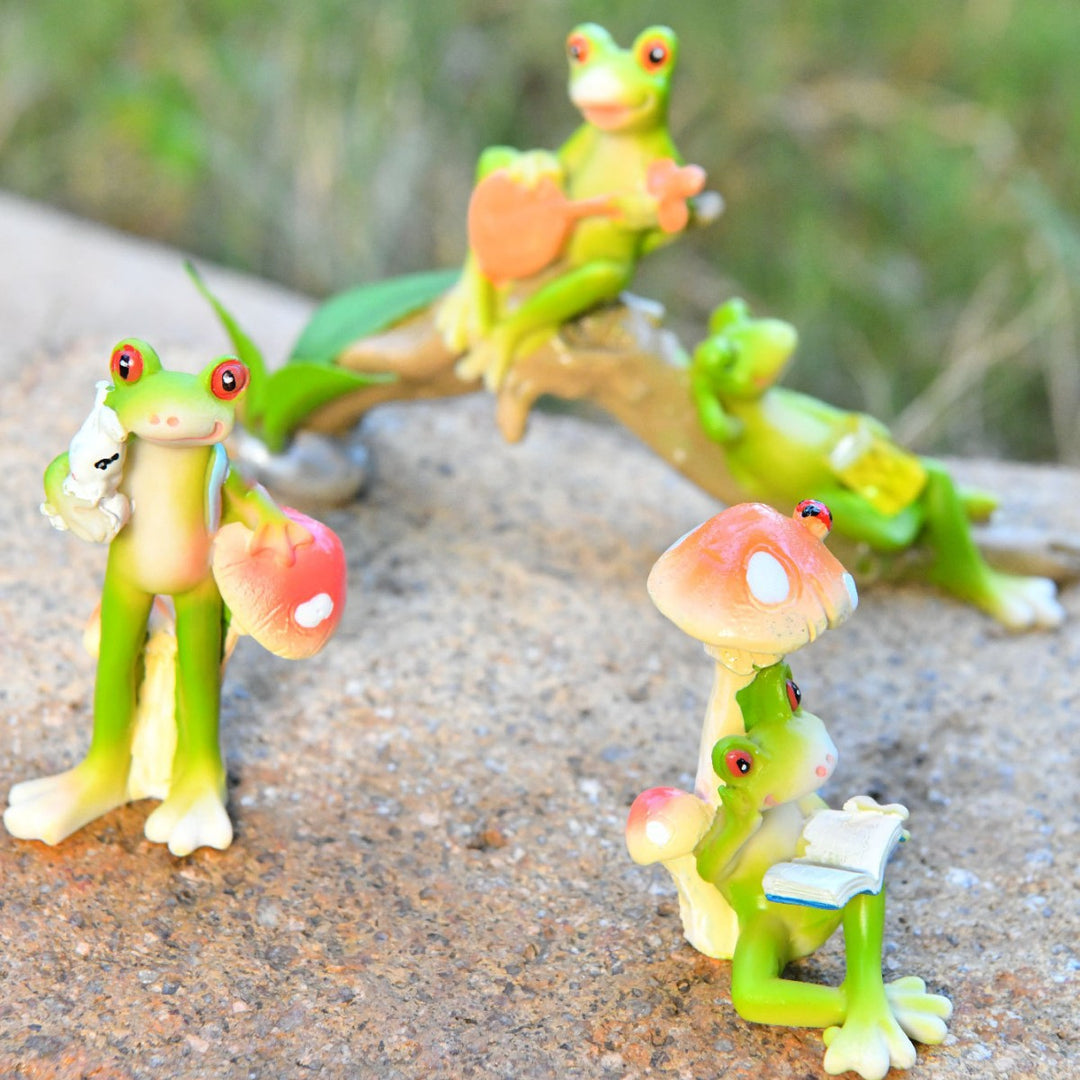 Whimsical Frog Figurine