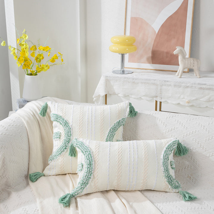 Textured Handmade Decorative Throw Pillow