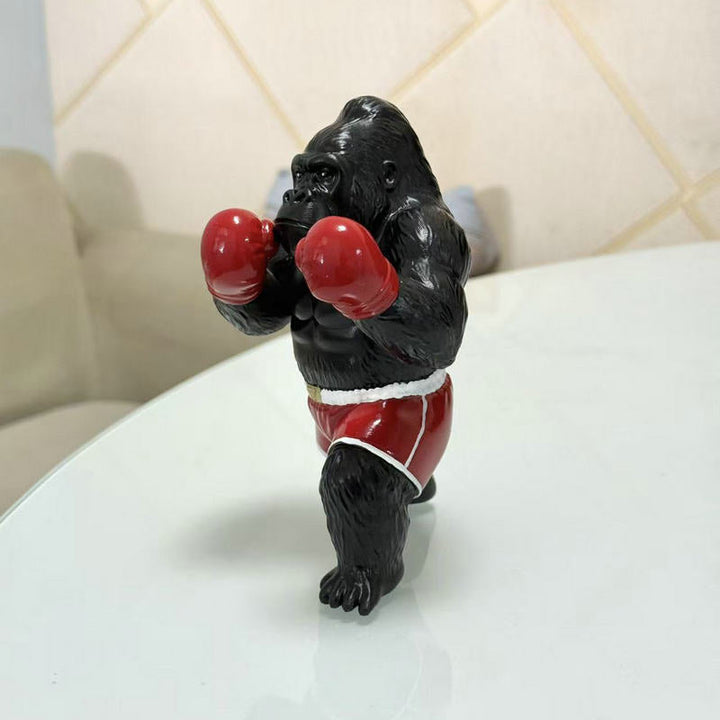 Boxing Gorilla Statue