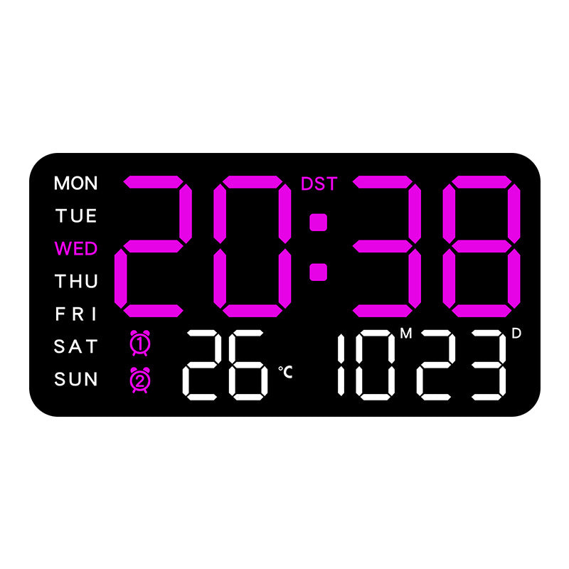 Digital watch with multifunctional LED display