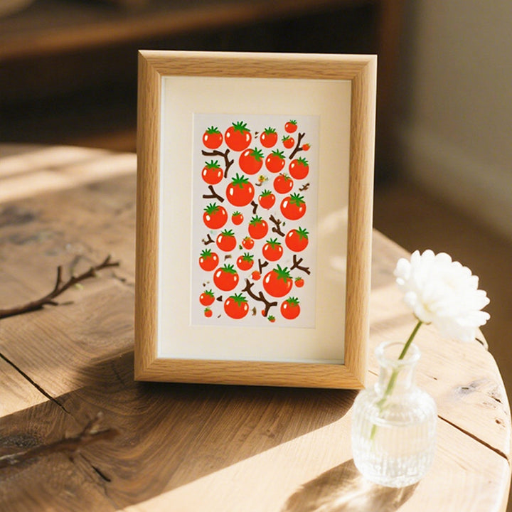 Whimsical Tomato Art Print Frame