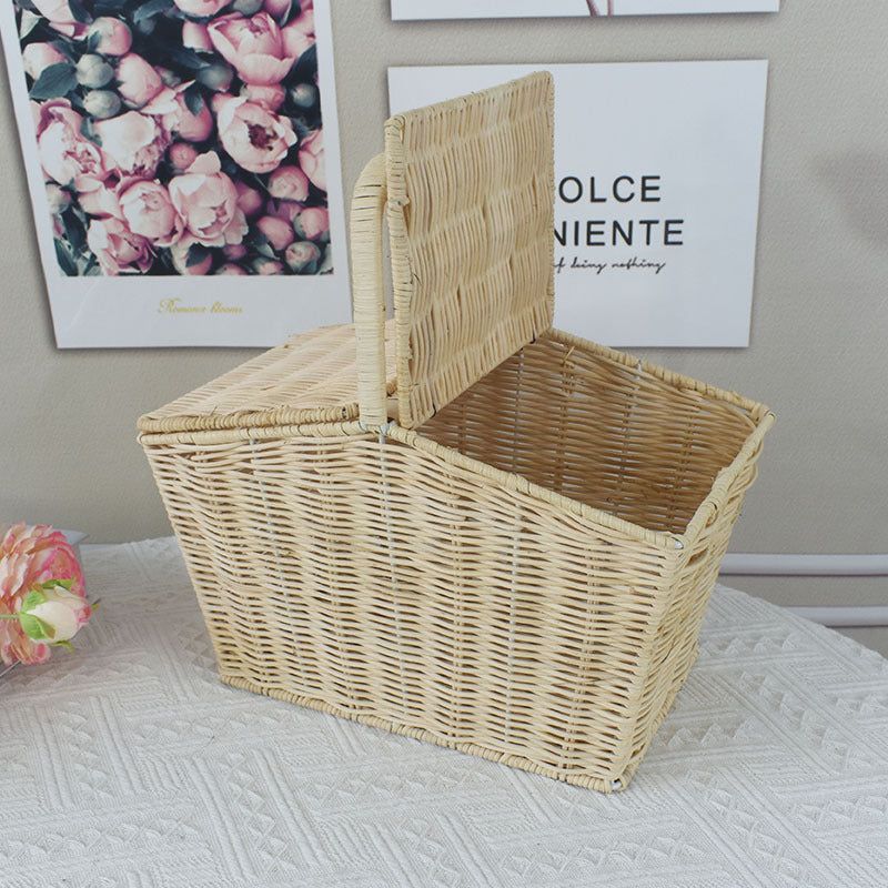 Handwoven Picnic Storage Basket