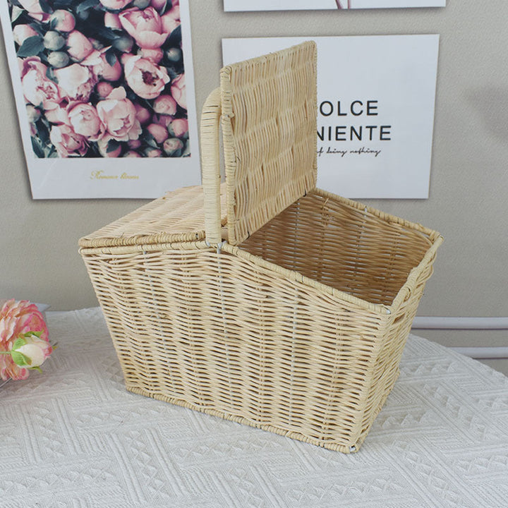 Handwoven Picnic Storage Basket