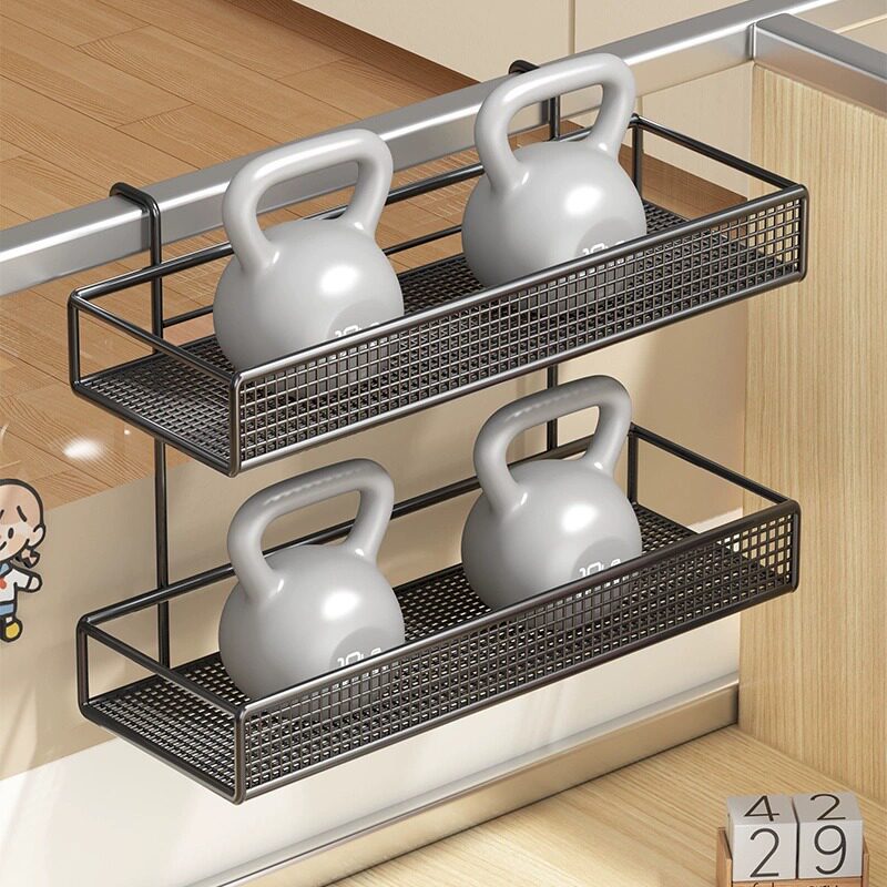 Over-Rail Mesh Hanging Shelf Organizer