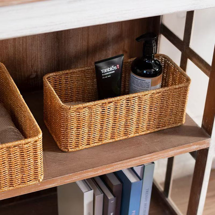 Rectangular Handwoven Storage Basket