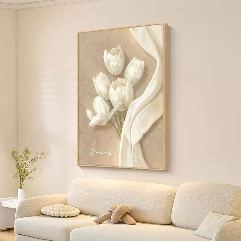 Elegant Floral Relief Artwork