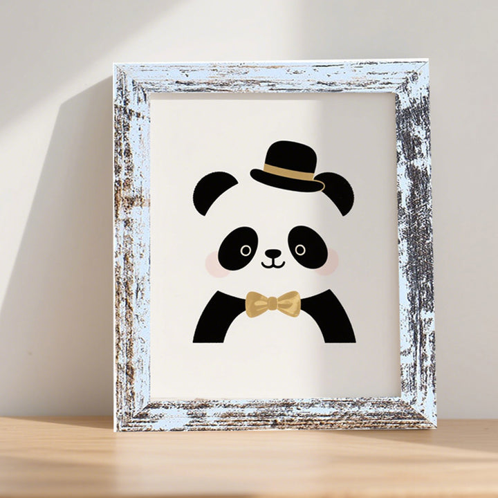 Whimsical Panda Illustration Frame