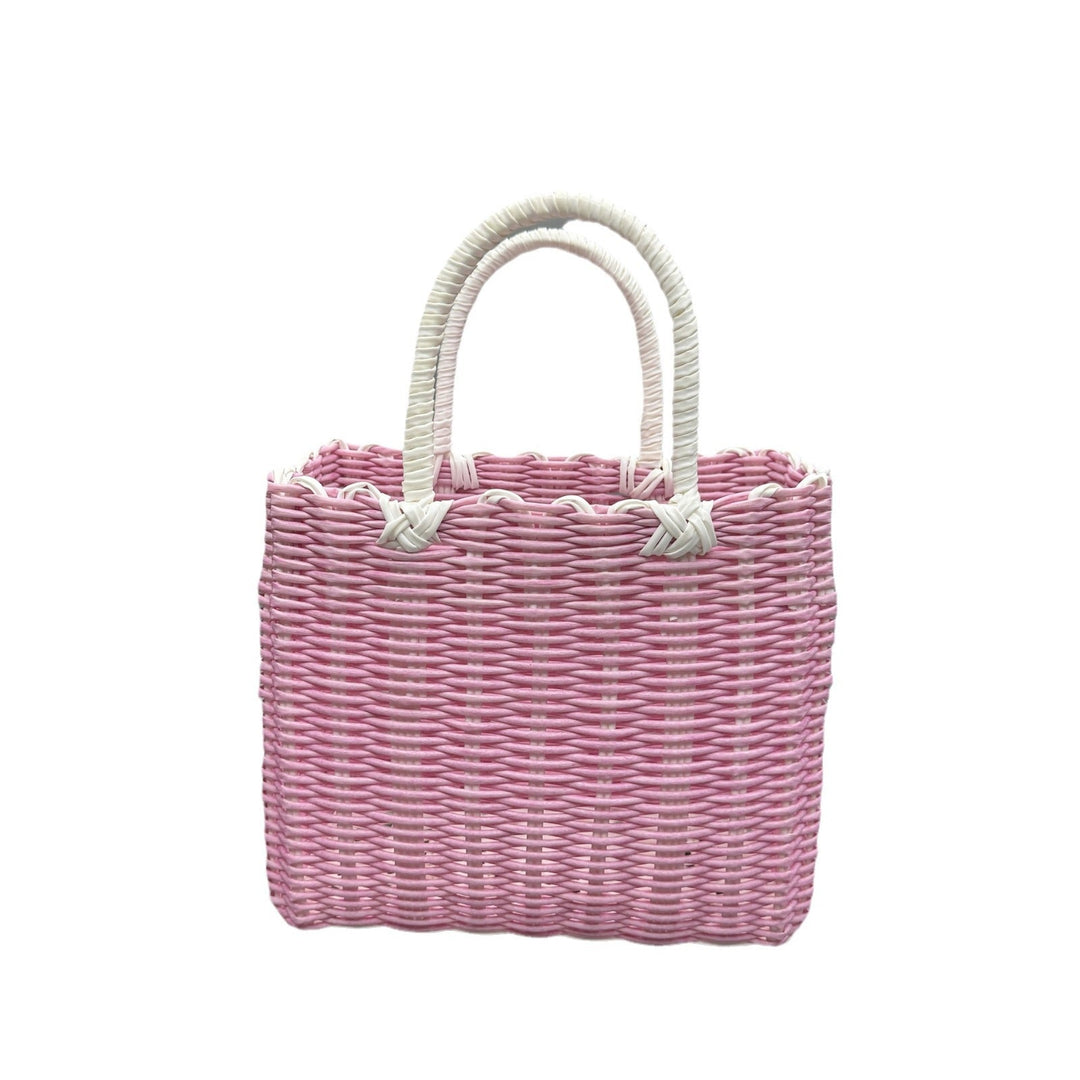 Handwoven basket bag