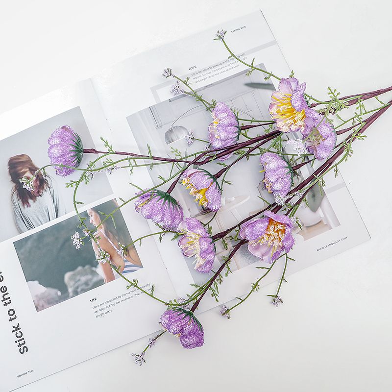 Elegant Decorative Faux Floral Stem