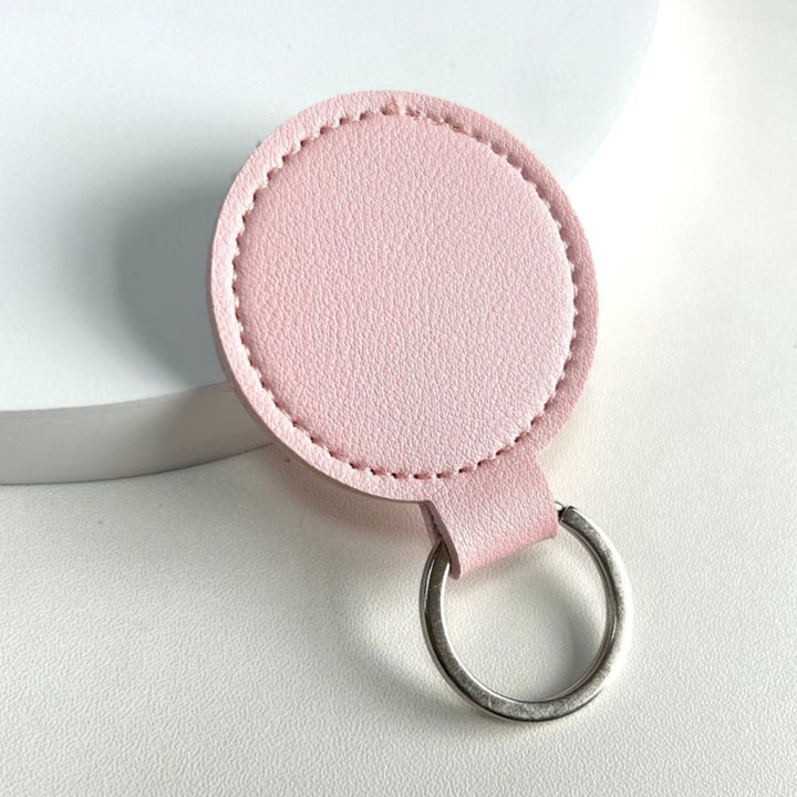 Round Leather Keyring