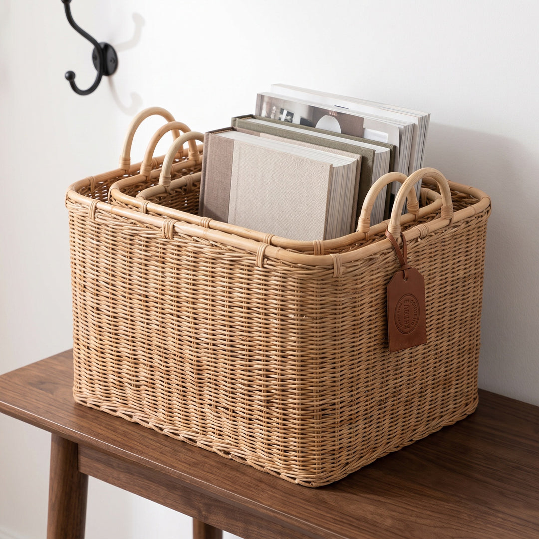 High-quality storage basket with sturdy handles