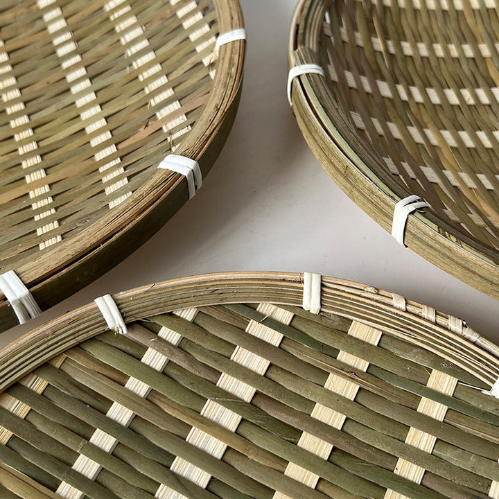 Decorative woven basket