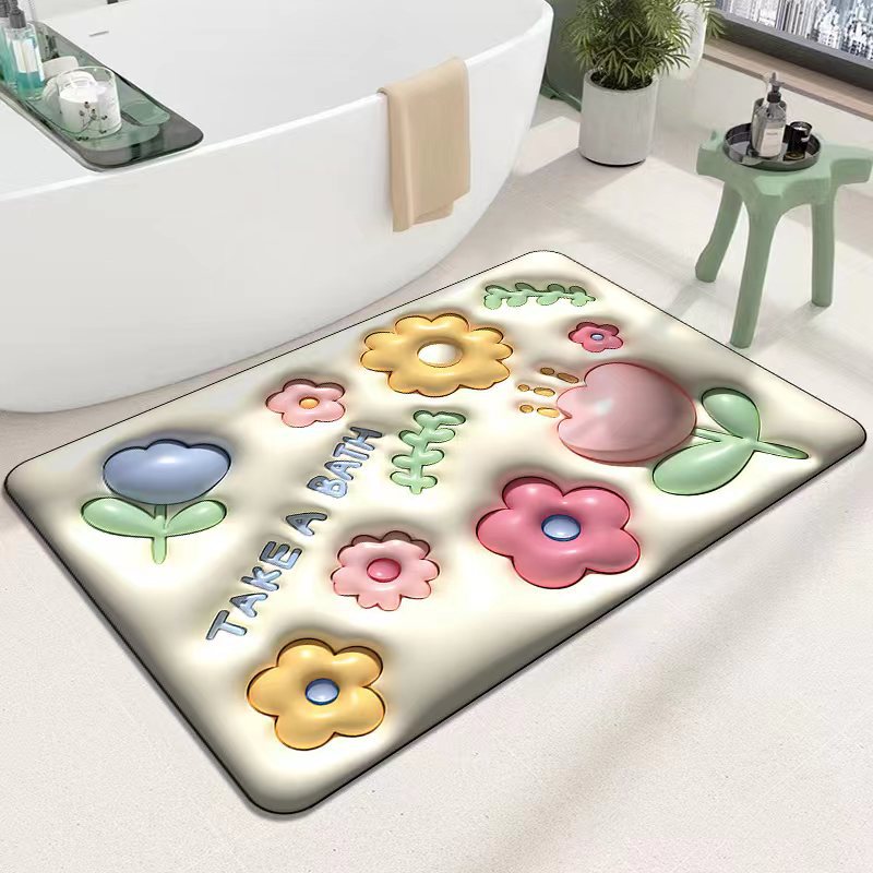 Cute Cartoon Cat Shape Bath Mat