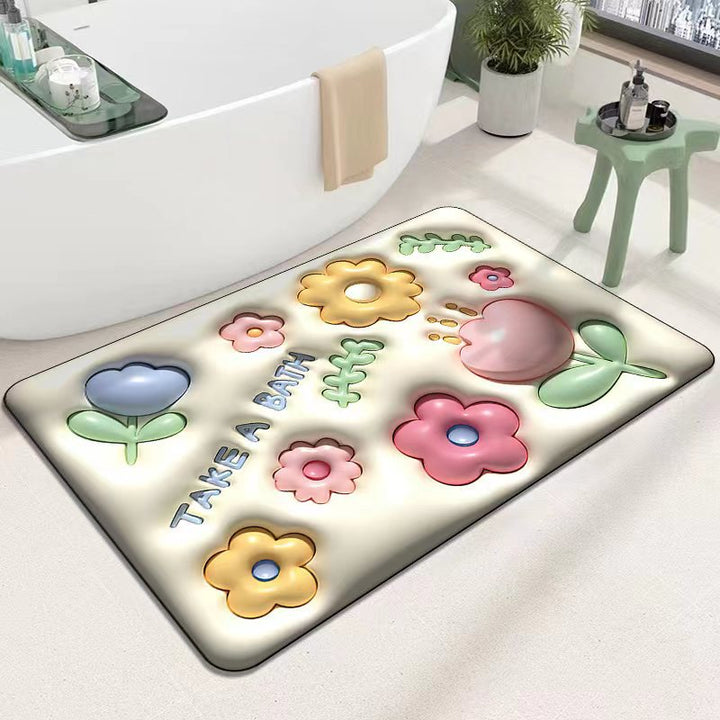 Cute Cartoon Cat Shape Bath Mat