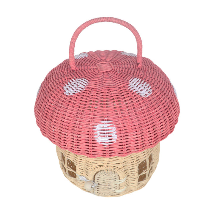 Playful storage basket in house design