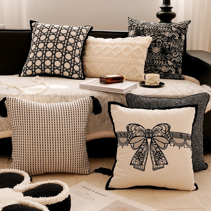 Decorative Botanical Print Throw Pillow