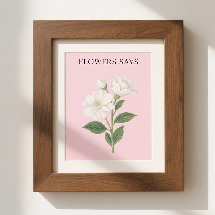 Floral Themed Wall Art Frame