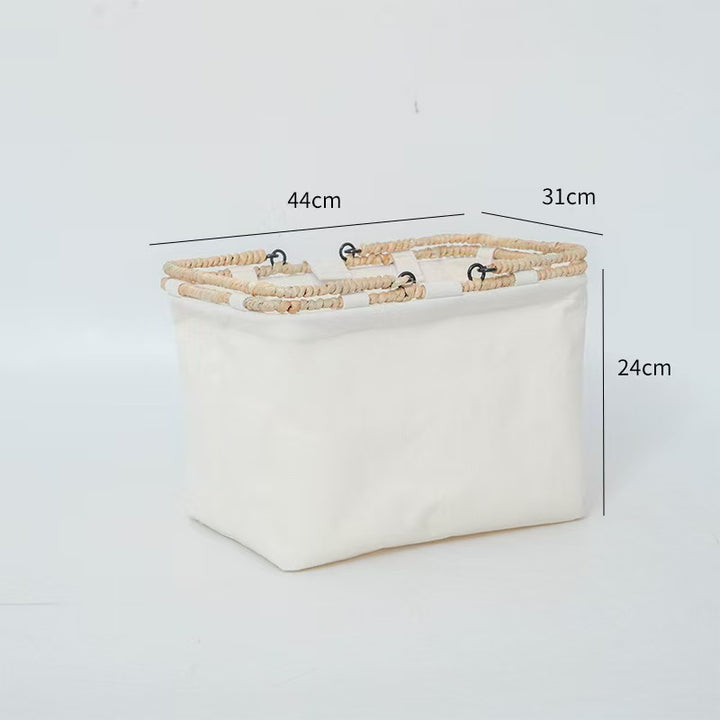 Practical basket with zipper and sturdy design