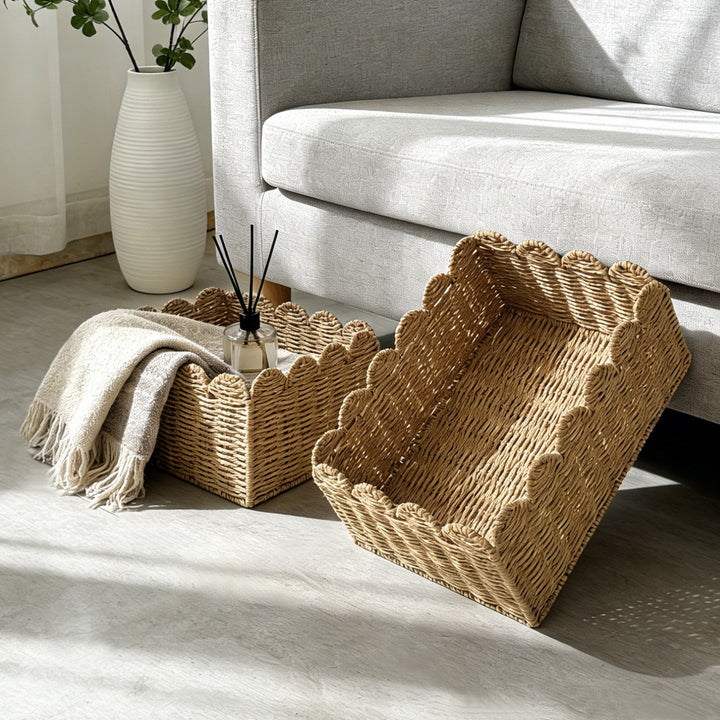 Decorative storage basket