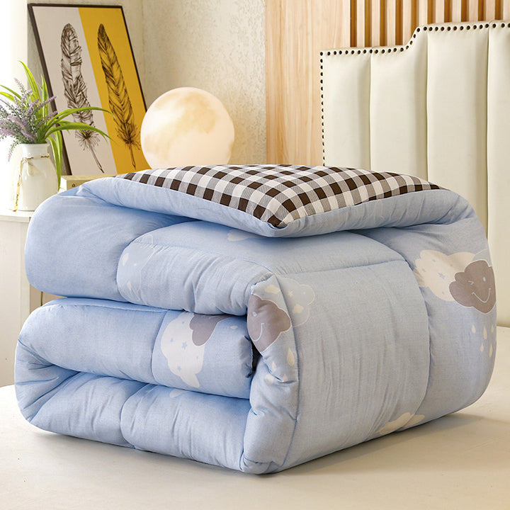 Lightweight Cotton Grid Pattern Comforter