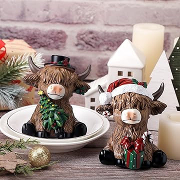 Decorative Highland Cow Figurine