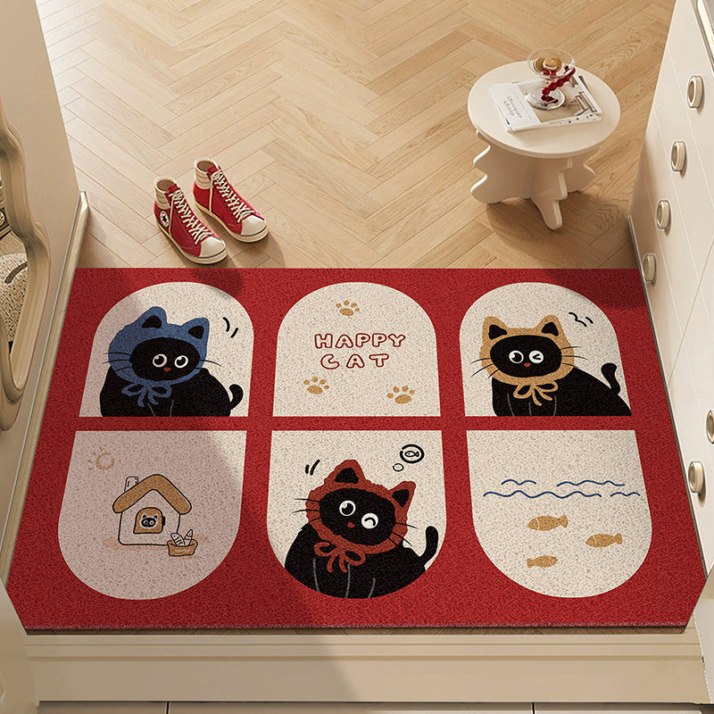 Playful Dog-Themed Decorative Entrance Rug