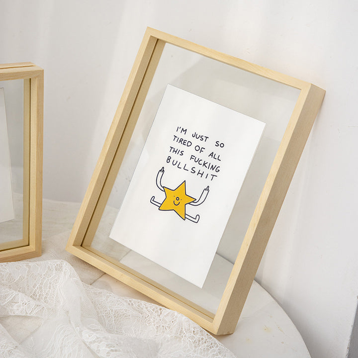 Artistic Glass Display Frame for Home Decor